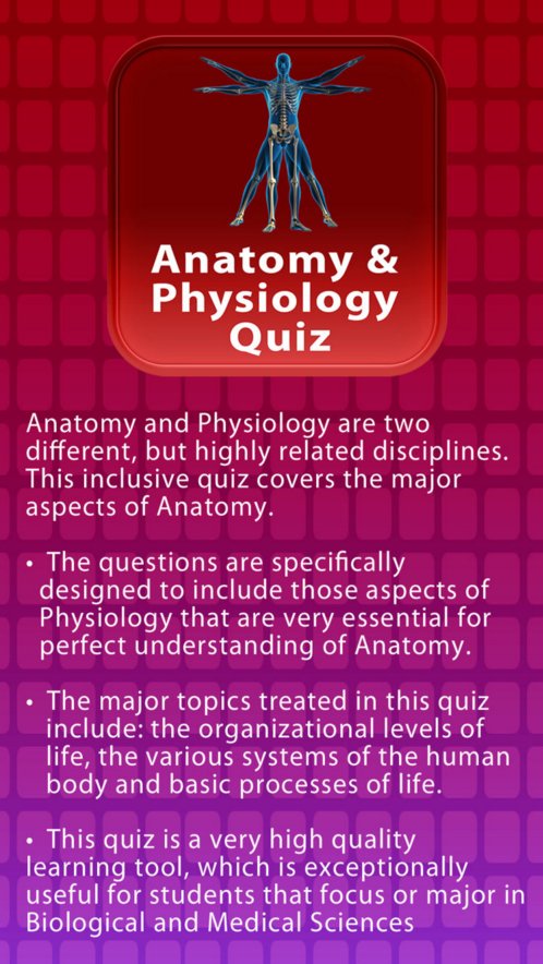 ANatomy and Physiology quiz